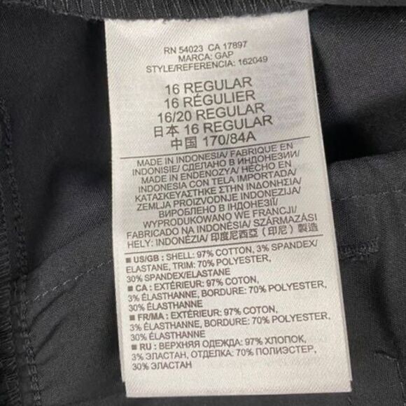 Gap Maternity Full Panel Black Tailored Shorts with pockets size 16 - Picture 5 of 6